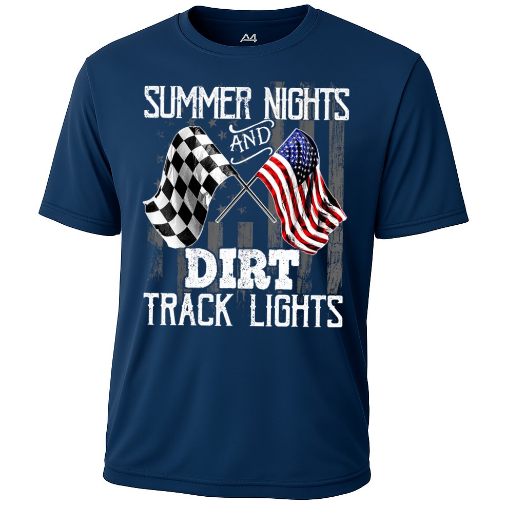 Summer Nights Dirt Track Lights Racing Motocross Gift Performance Shirt