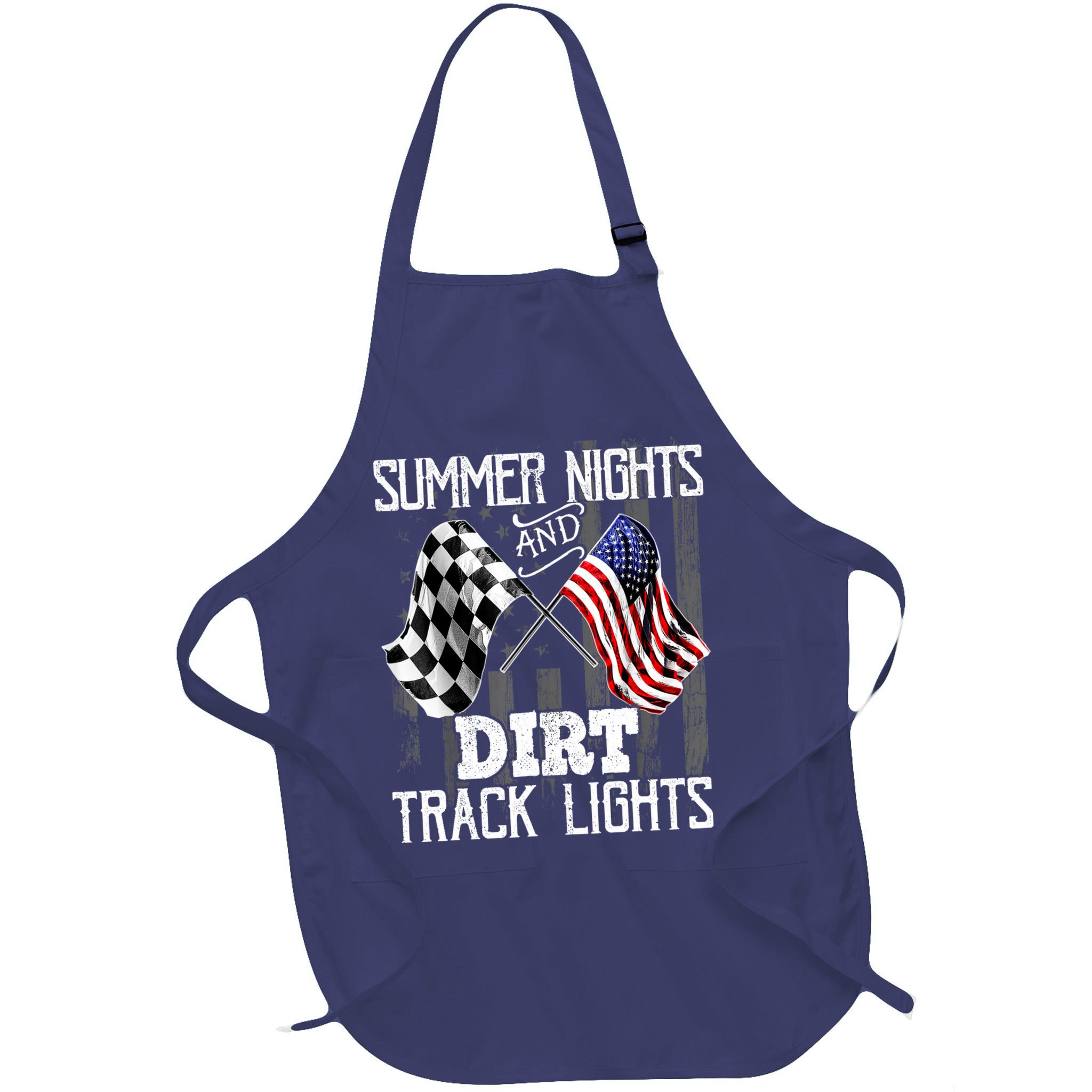 Summer Nights Dirt Track Lights Racing Motocross Gift Apron