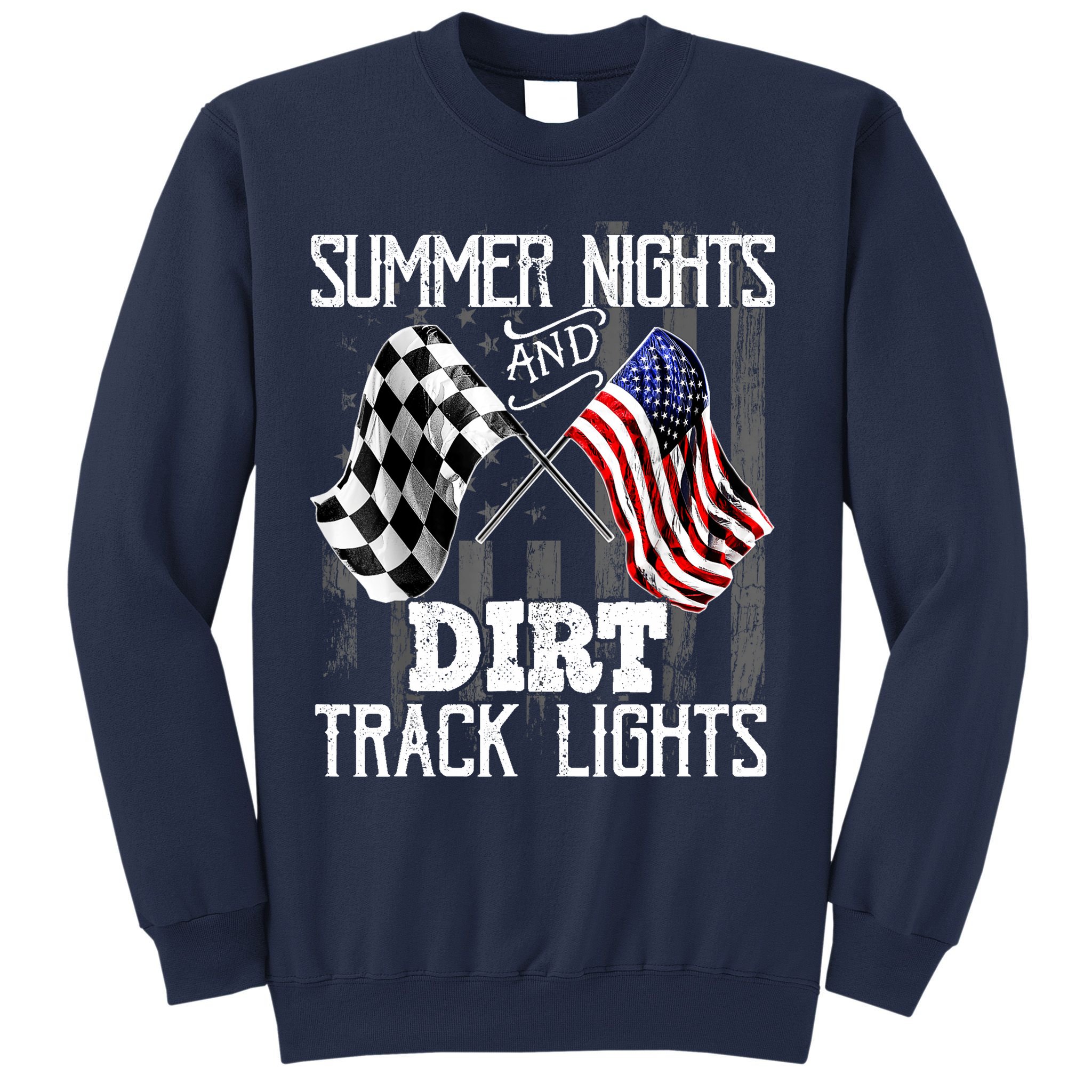 Summer Nights Dirt Track Lights Racing Motocross Gift Sweatshirt
