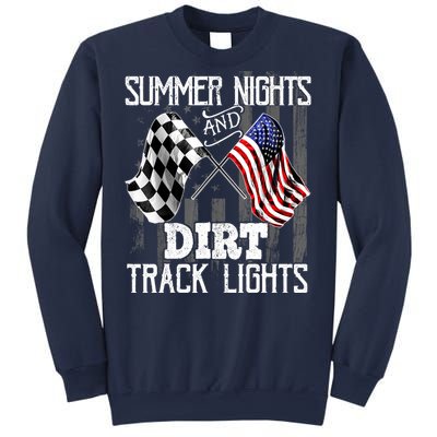 Summer Nights Dirt Track Lights Racing Motocross Gift Sweatshirt