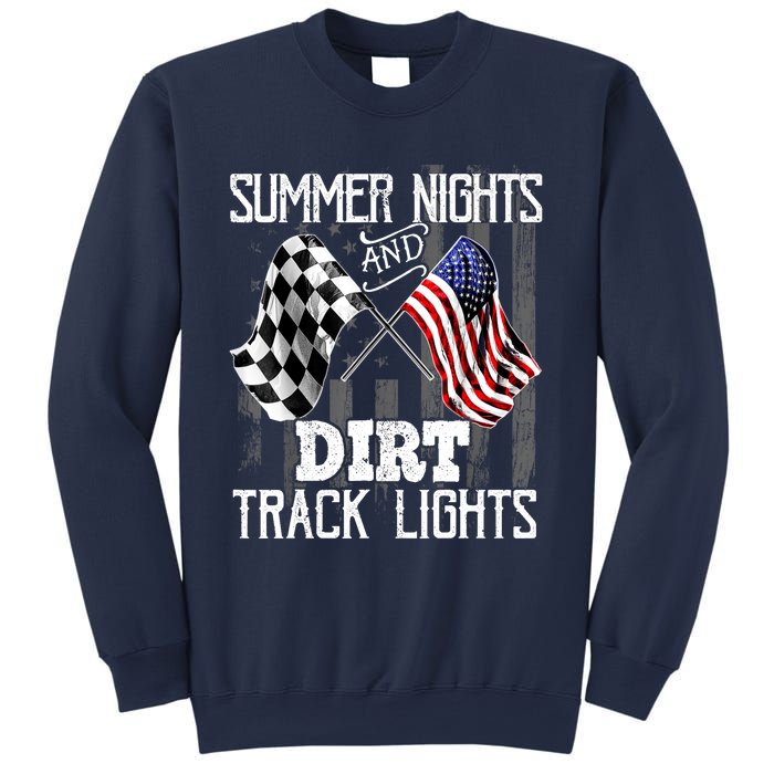 Summer Nights Dirt Track Lights Racing Motocross Gift Sweatshirt