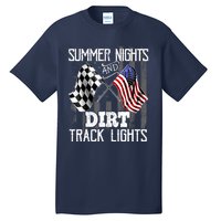 Summer Nights Dirt Track Lights Racing Motocross Gift Tall T-Shirt