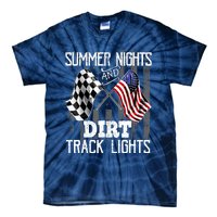 Summer Nights Dirt Track Lights Racing Motocross Gift Tie-Dye T-Shirt