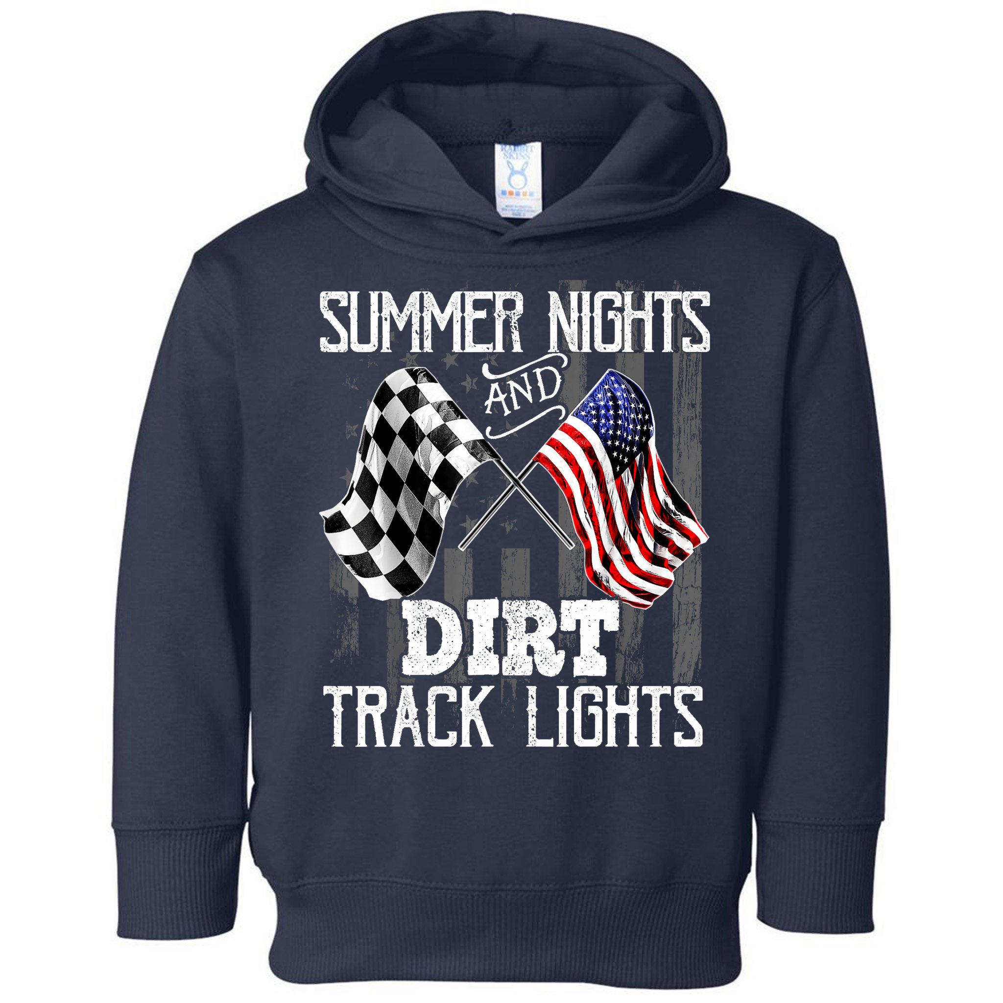 Summer Nights Dirt Track Lights Racing Motocross Gift Toddler Hoodie
