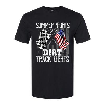 Summer Nights Dirt Track Lights Racing Motocross Gift Softstyle CVC T-Shirt