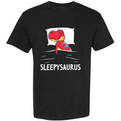 Sleepysaurus Nigh Dinosaur Dino T-Rex Sleep Garment-Dyed Heavyweight T-Shirt