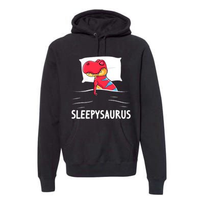 Sleepysaurus Nigh Dinosaur Dino T-Rex Sleep Premium Hoodie