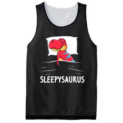 Sleepysaurus Nigh Dinosaur Dino T-Rex Sleep Mesh Reversible Basketball Jersey Tank