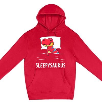 Sleepysaurus Nigh Dinosaur Dino T-Rex Sleep Premium Pullover Hoodie