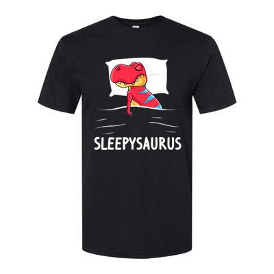 Sleepysaurus Nigh Dinosaur Dino T-Rex Sleep Softstyle CVC T-Shirt