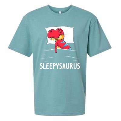 Sleepysaurus Nigh Dinosaur Dino T-Rex Sleep Sueded Cloud Jersey T-Shirt