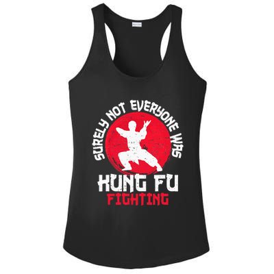 Surely Not Everyone Was Kung Fu Fighting Martial Arts Ladies PosiCharge Competitor Racerback Tank