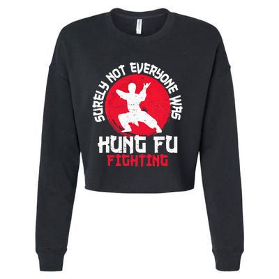 Surely Not Everyone Was Kung Fu Fighting Martial Arts Cropped Pullover Crew