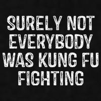 Surely Not Everybody Was Kung Fu Fighting Kung Fu And Karate Ladies PosiCharge Tri-Blend Wicking Tank