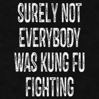 Surely Not Everybody Was Kung Fu Fighting kung Fu and Karate Ladies PosiCharge Tri-Blend Wicking Tank