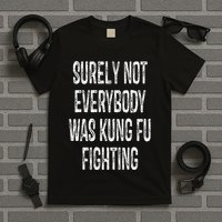 Surely Not Everybody Was Kung Fu Fighting kung Fu and Karate T-Shirt