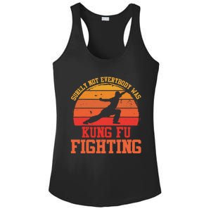 Surely Not Everybody Was Kung Fu Fighting funny wo  Ladies PosiCharge Competitor Racerback Tank