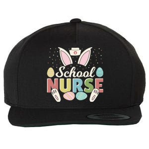 School Nurse Easter Eggs Bunny Rabbit Ears Easter Day Gift Wool Snapback Cap