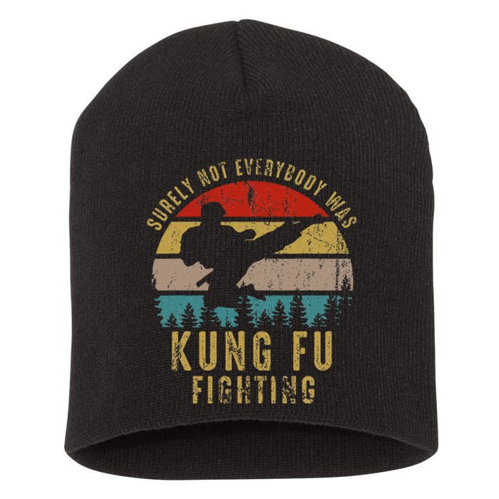 Surely Not Everybody Was Kung Fu Fighting Vintage Short Acrylic Beanie