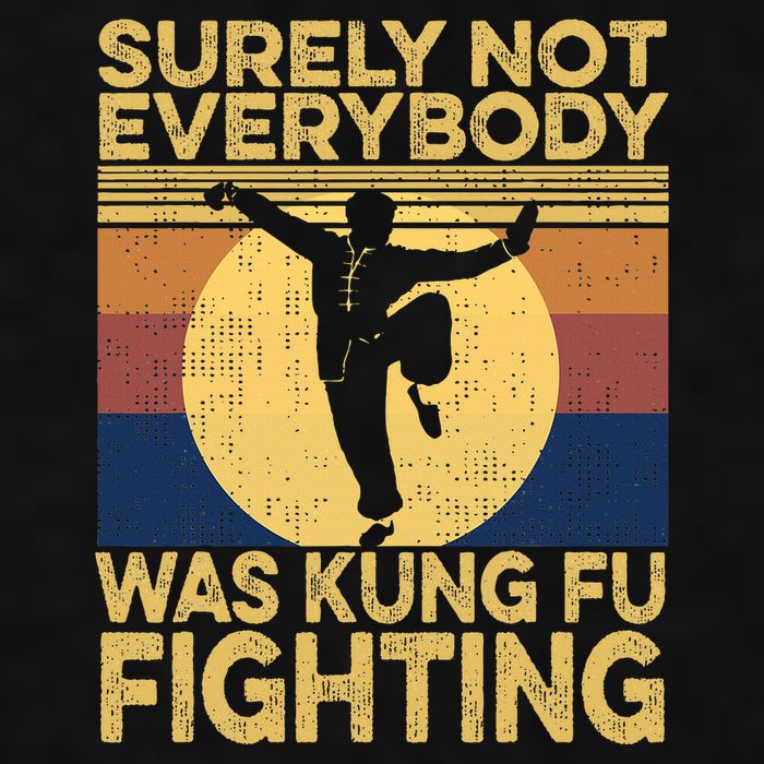 Surely Not Everybody Was Kung Fu Fighting Kung Fu Karate Ladies PosiCharge Tri-Blend Wicking Tank