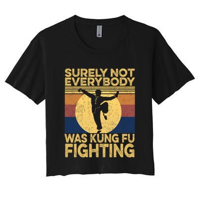 Surely Not Everybody Was Kung Fu Fighting Kung Fu Karate Crop Top