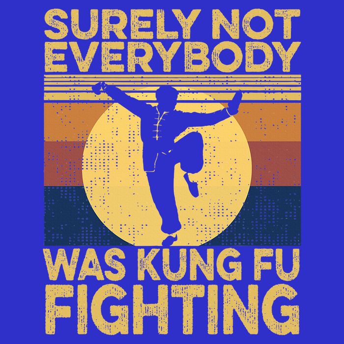 Surely Not Everybody Was Kung Fu Fighting Kung Fu Karate Button