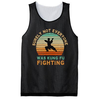 Surely Not Everyone Was Kung Fu Fighting Mesh Reversible Basketball Jersey Tank