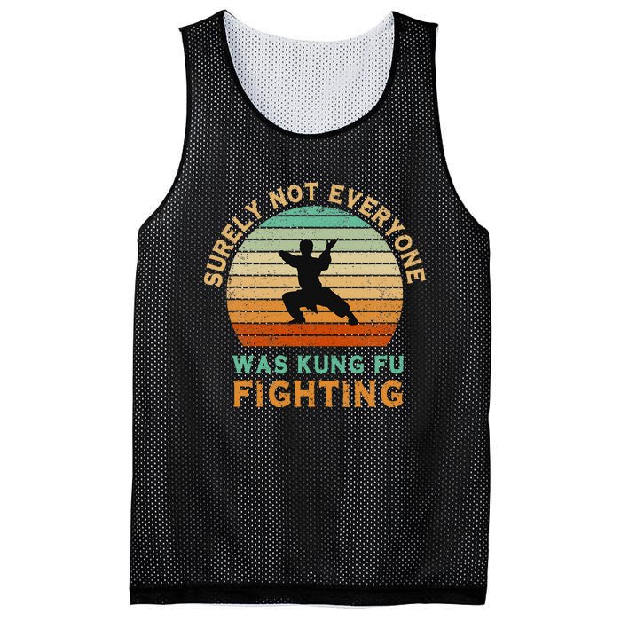 Surely Not Everyone Was Kung Fu Fighting Mesh Reversible Basketball Jersey Tank