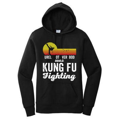 Surely Not Everybody Was Kung Fu Fighting Funny Karate Women's Pullover Hoodie