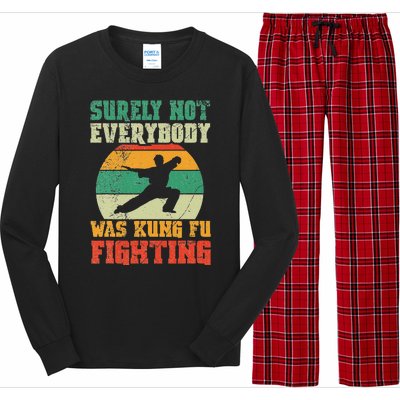 Surely Not Everybody Was Kung Fu Fighting Vintage Retro Long Sleeve Pajama Set