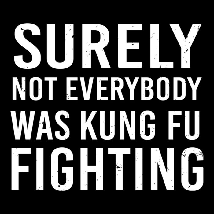 Surely Not Everybody Was Kung Fu Fighting Short Acrylic Beanie