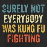 Surely Not Everybody Was Kung Fu Fighting Funny Microfiber Hand Towel