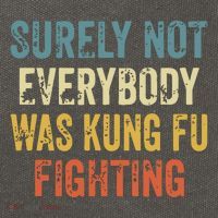 Surely Not Everybody Was Kung Fu Fighting Funny Cotton Canvas Backpack