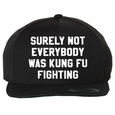 Surely Not Everybody Was Kung Fu Fighting Wool Snapback Cap