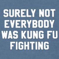 Surely Not Everybody Was Kung Fu Fighting Garment-Dyed Sweatshirt