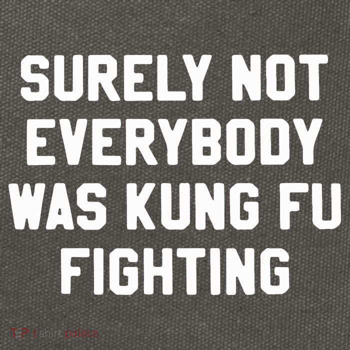 Surely Not Everybody Was Kung Fu Fighting Cotton Canvas Backpack