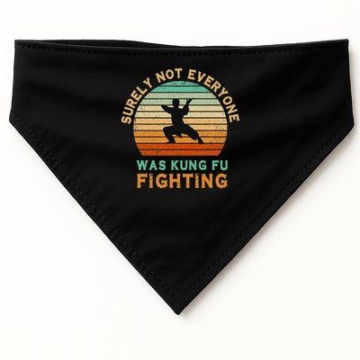 Surely Not Everyone Was Kung Fu Fighting Funny Vintage USA-Made Doggie Bandana