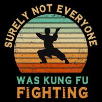 Surely Not Everyone Was Kung Fu Fighting Funny Vintage Flatbill Hat