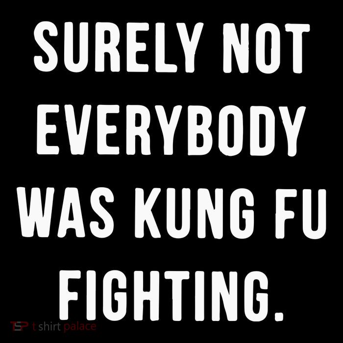 Surely Not Everybody Was Kung Fu Fighting Women's V-Neck T-Shirt