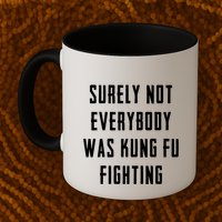 Surely Not Everybody Was Kung Fu Fighting Mug