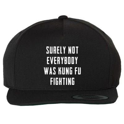Surely Not Everybody Was Kung Fu Fighting Wool Snapback Cap