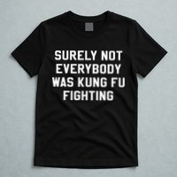 Surely Not Everybody Was Kung Fu Fighting Sarcastic T-Shirt