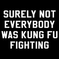 Surely Not Everybody Was Kung Fu Fighting Sarcastic Flatbill Hat