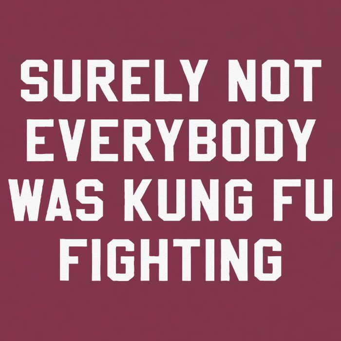 Surely Not Everybody Was Kung Fu Fighting Sarcastic 16oz Travel Tumbler