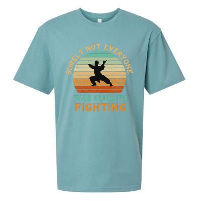 Surely Not Everyone Was Kung Fu Fighting Sueded Cloud Jersey T-Shirt