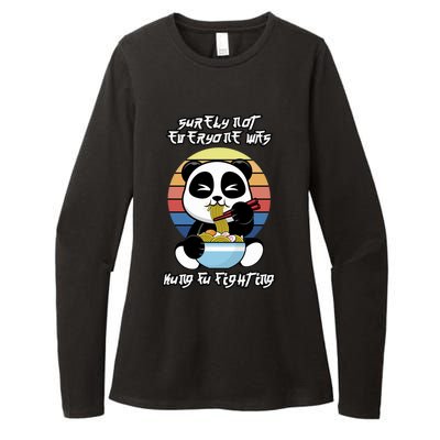 Surely Not Everyone Was Kung Fu Fighting Gift Womens CVC Long Sleeve Shirt