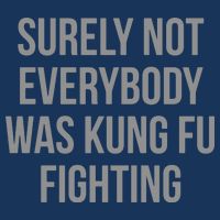 Surely Not Everybody Was Kung Fu Fighting Full-Length Apron With Pockets