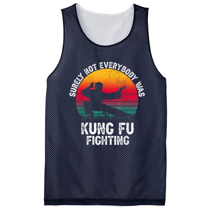 Surely Not Everybody Was Kung Fu Fighting Lover Martial Arts Mesh Reversible Basketball Jersey Tank