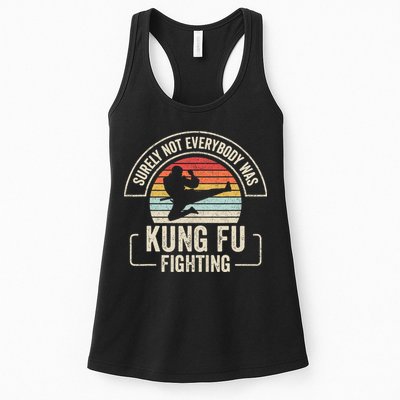 Surely Not Everybody Was Kung Fu Fighting Vintage Womens Tank Top