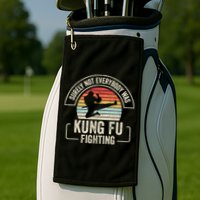 Surely Not Everybody Was Kung Fu Fighting Vintage Golf Towel